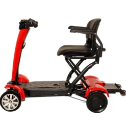 Best Ager Fold PRO Elektro Seniorenmobil 4-Rad E-Roller Faltbar max. 6km/h Rot