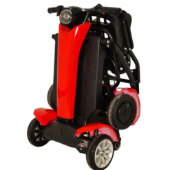 Best Ager Fold PRO Elektro Seniorenmobil 4-Rad E-Roller Faltbar max. 6km/h Rot