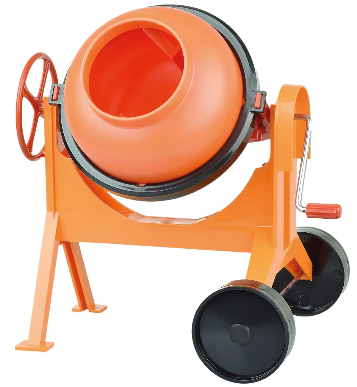 Betonmischer, orange, Braunkarton
