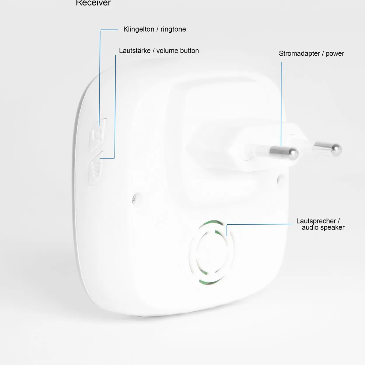Bewegungsmelder Funkklingel mit kabellosem Sensor