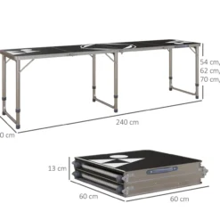 Bierpong Tisch Campingtisch klappbarer Klapptisch für Garten, Balkon