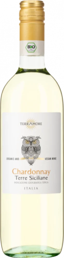 Bio-Chardonnay Terre Siciliane IGT "TerrAmore" Italien trocken - 6er Karton