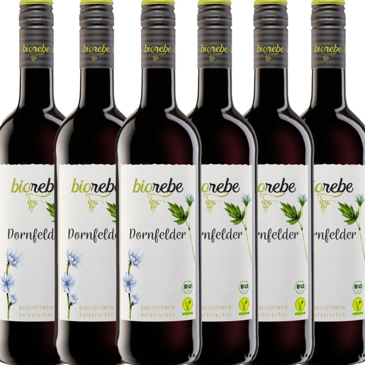 Bio Dornfelder halbtrocken 0,75 l - 6er Karton