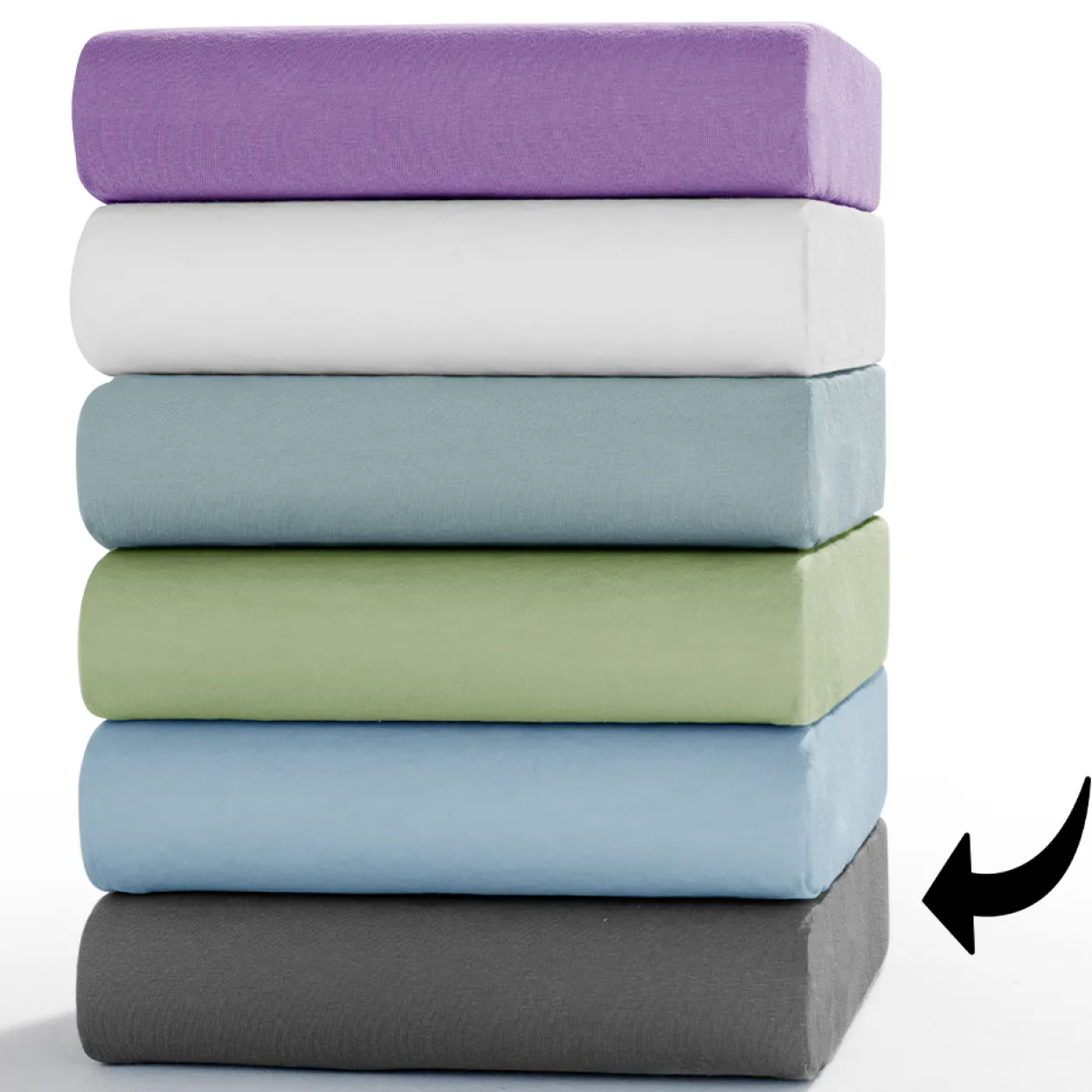 Bio-Jersey-Spannbetttuch - ca. 140 - 160 x 200 cm