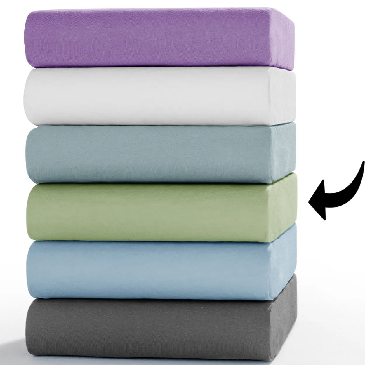 Bio-Jersey-Spannbetttuch - ca. 140 - 160 x 200 cm