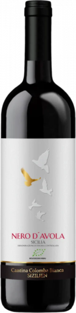 Bio-Nero d Avola Sicilia DOC Colomba Bianca Italien trocken - 6er Karton
