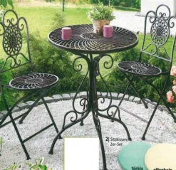 Bistrotischset Bistroset 3tlg. aus Metall