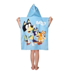 Bluey Badeponcho für Kinder - 100% Baumwolle
