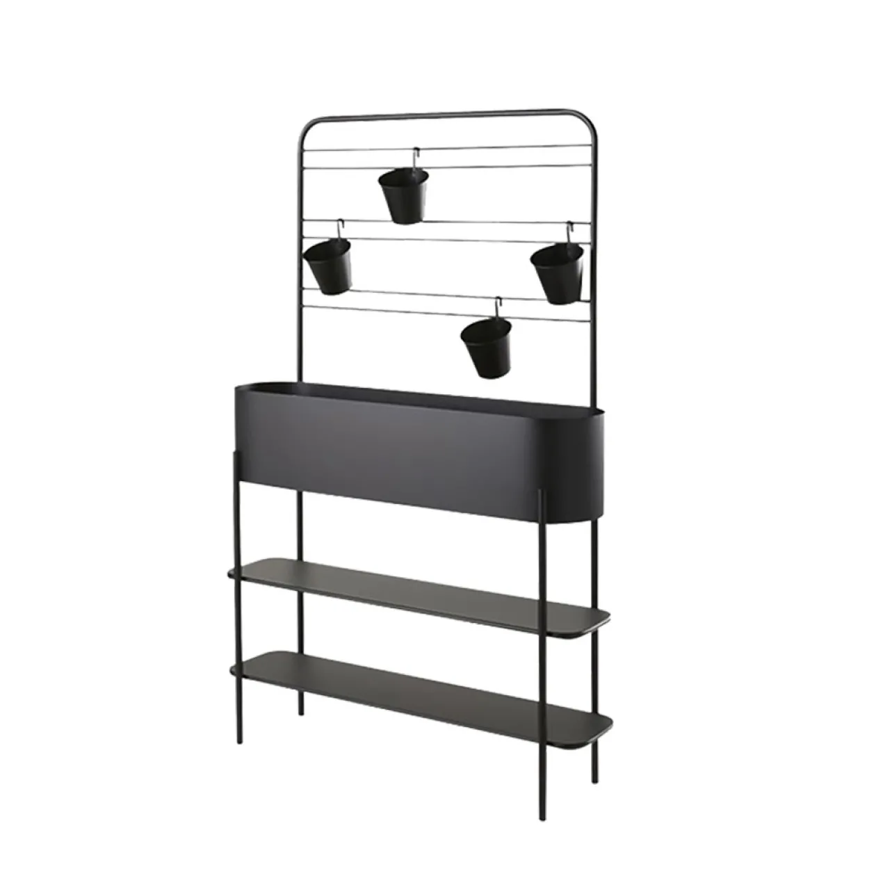 Blumengestell, ca. 95 x 23 x 152 cm - Schwarz