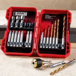 Bohrer-, Bit- und Stecknuss-Set - 20tlg.