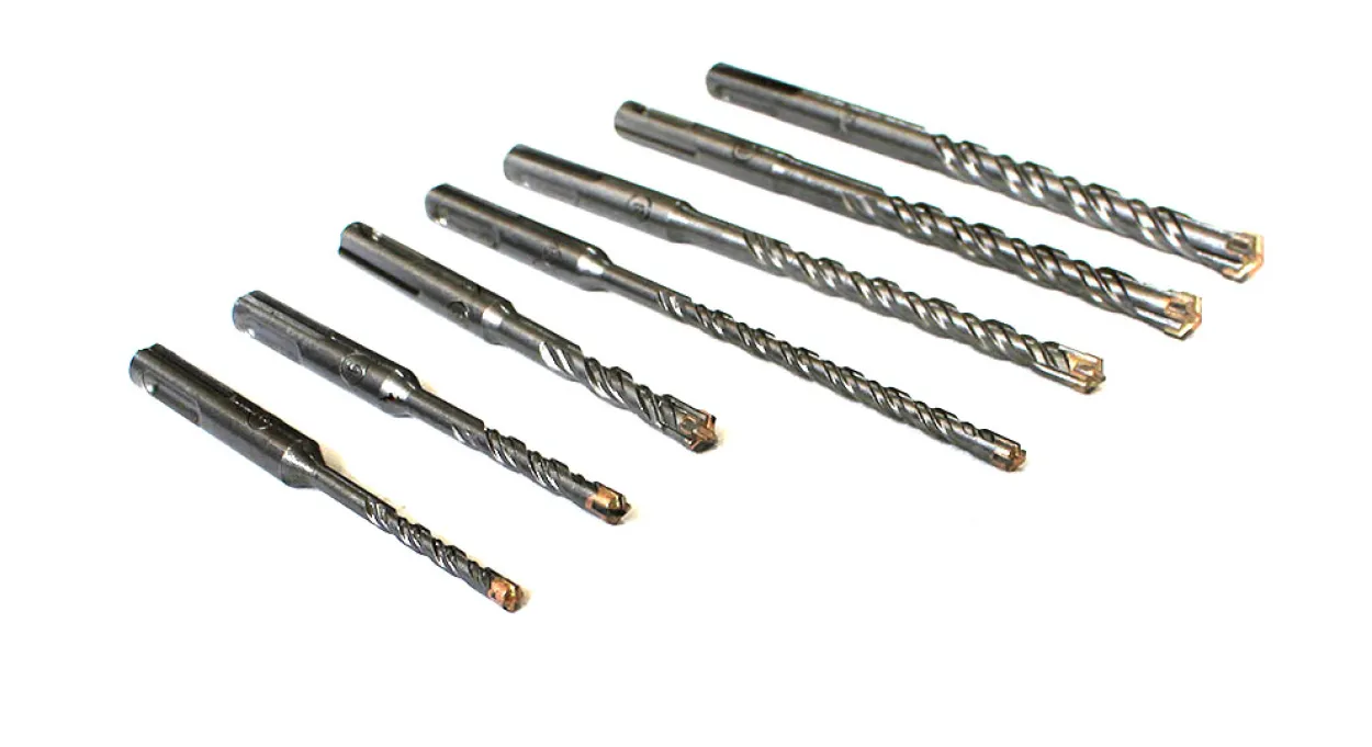 Bohrer SDS Plus 7 tlg Set doppelter Wendel+ Kreuz Quadro