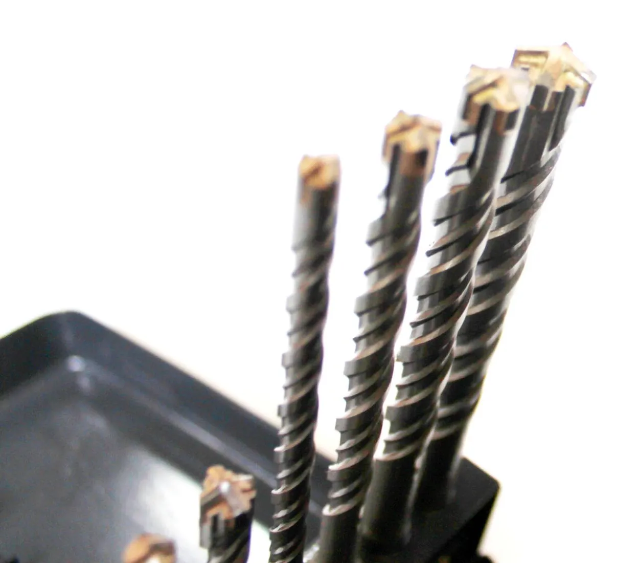Bohrer SDS Plus 7 tlg Set doppelter Wendel+ Kreuz Quadro