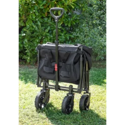 Bollerwagen, ca. 90 x 50 x 61/96 cm - Schwarz