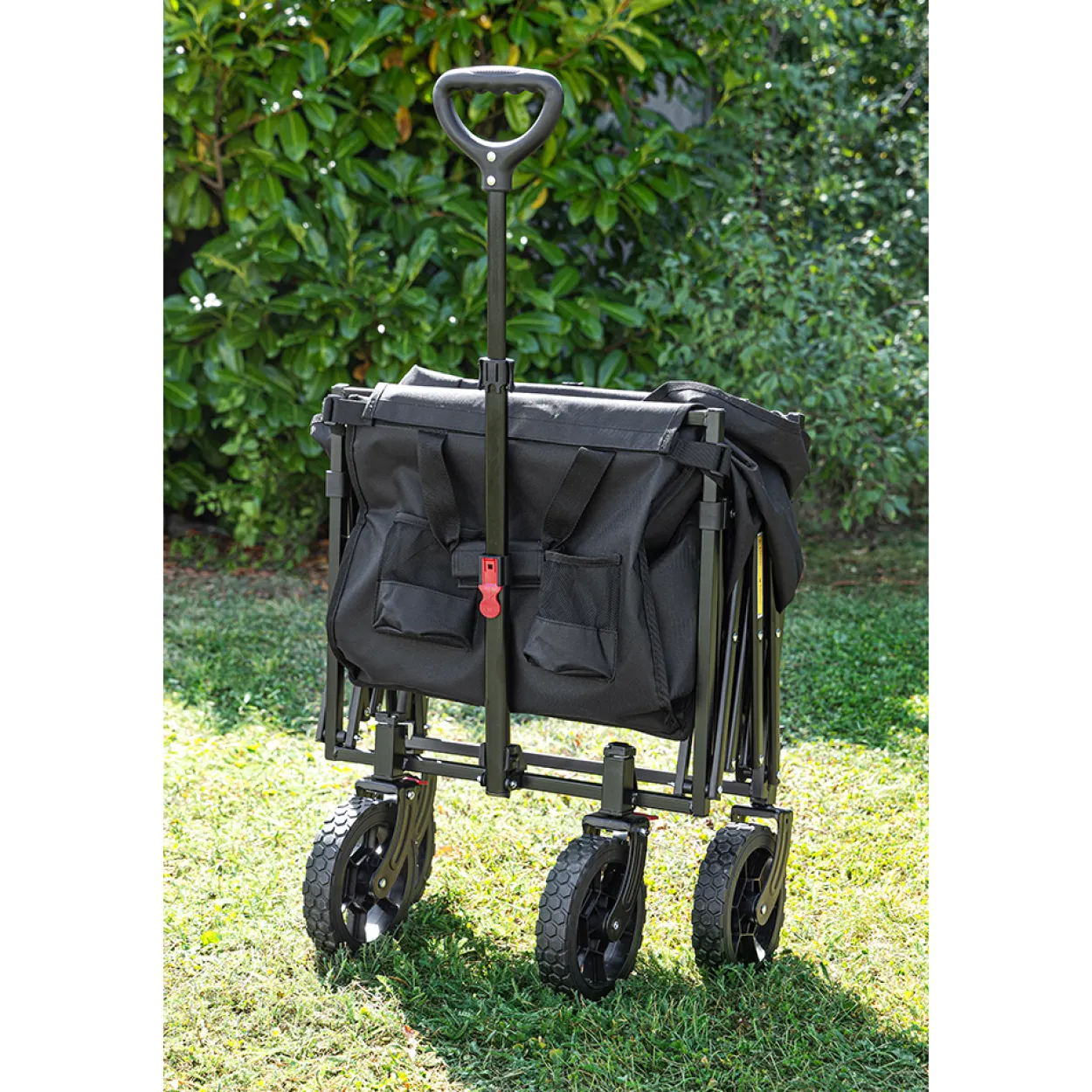 Bollerwagen, ca. 90 x 50 x 61/96 cm - Schwarz