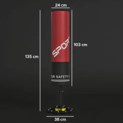 Boxsack freistehend 135 cm Standboxsack 10 Saugnäpfen und Stoßdämpfer