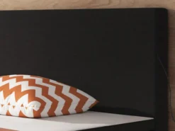 Boxspringbett Berlin 180x200 cm Webstoff Schwarz