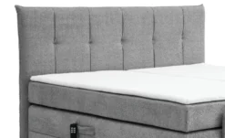 Boxspringbett BERN 180x200 cm mit Motor grau Coral 75