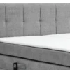 Boxspringbett BERN 200x200 cm mit Motor grau Coral 75