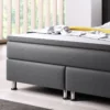 Boxspringbett Dallas 180x200 Webstoff Anthrazit