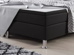 Boxspringbett Jump 180x200 Webstoff Schwarz Typ 2