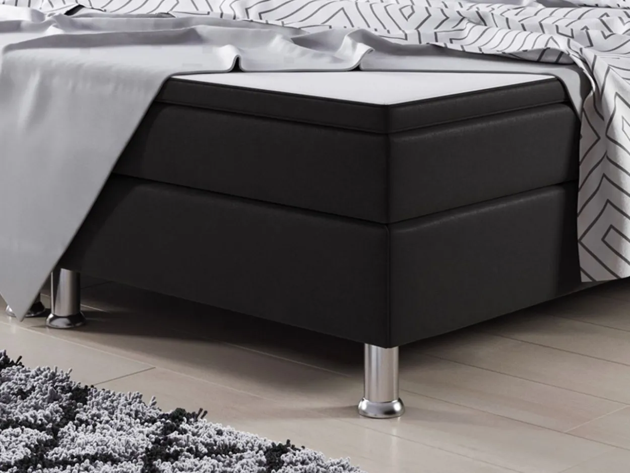 Boxspringbett Jump 180x200 Webstoff Schwarz Typ 2