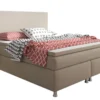 Boxspringbett King Size 180x200 cm Webstoff Muddy