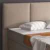 Boxspringbett Oslo 180x200 cm Kunstleder Muddy