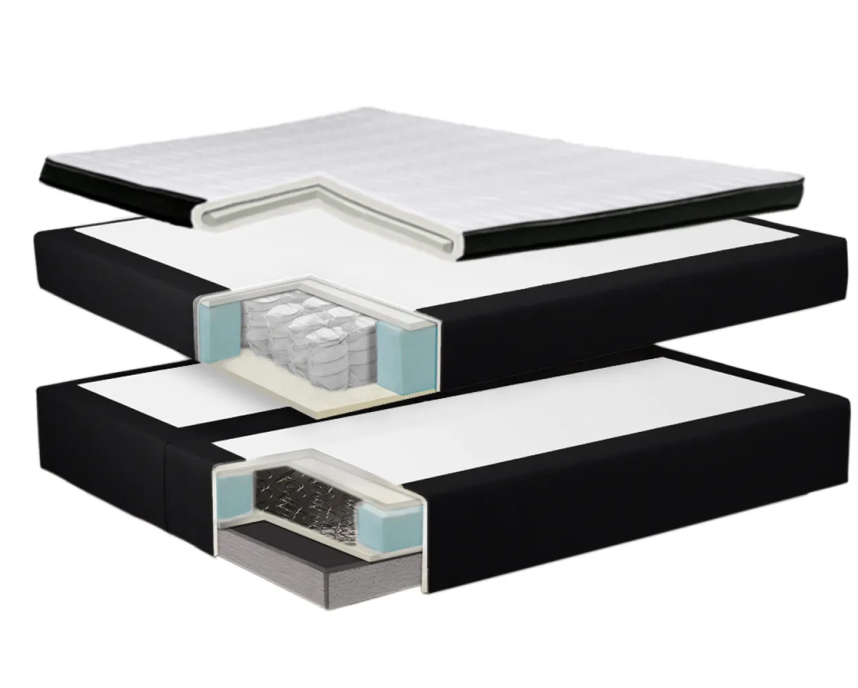 Boxspringbett Oslo 180x200 cm Kunstleder Muddy