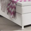 Boxspringbett Oxford 180x200 cm Kunstleder Weiß