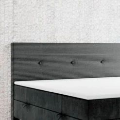 Boxspringbett RIO mit Bettkasten, ca. 180 x 200 cm - Schwarz