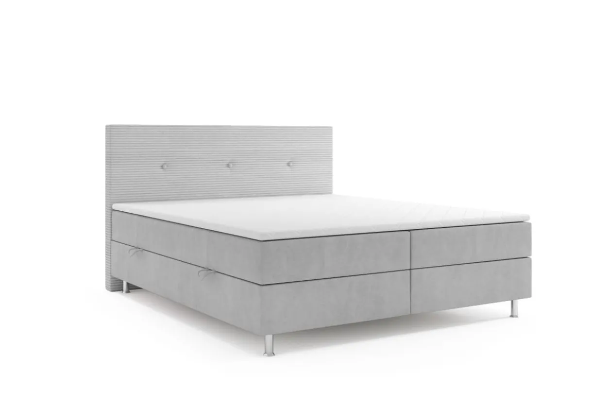 Boxspringbett RIO mit Bettkasten, ca. 180 x 200 cm - Schwarz
