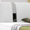 Boxspringbett Riva 180x200 cm Kunstleder Weiß