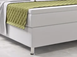 Boxspringbett Riva 180x200 cm Kunstleder Weiß