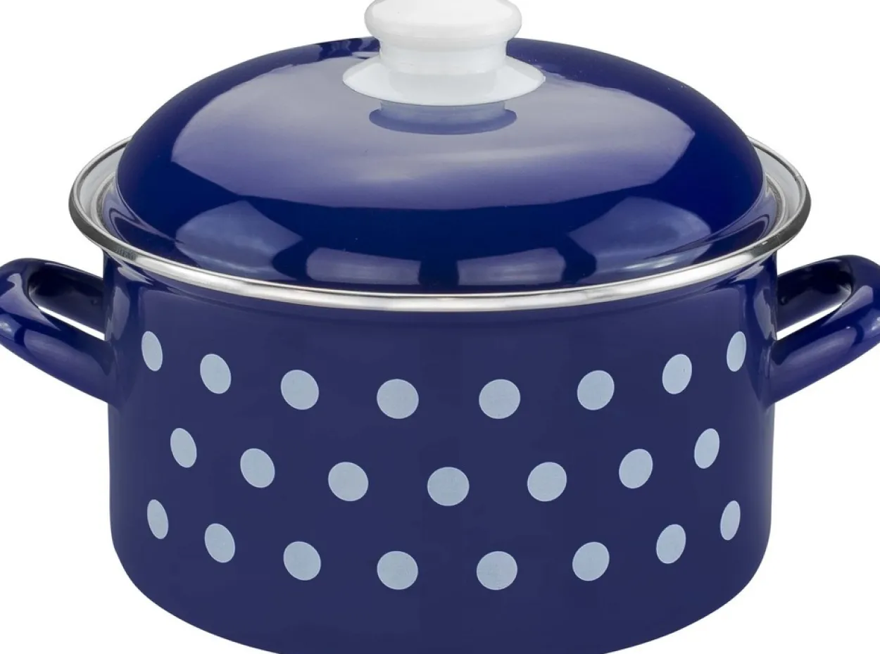 Bratentopf "Dots", Ø ca. 20 cm - Blau - 2,9L