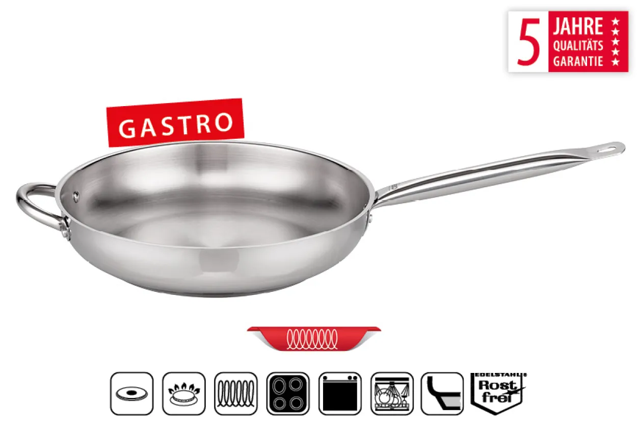 Bratpfanne 32cm mit Gegengriff "Profi-Therm"