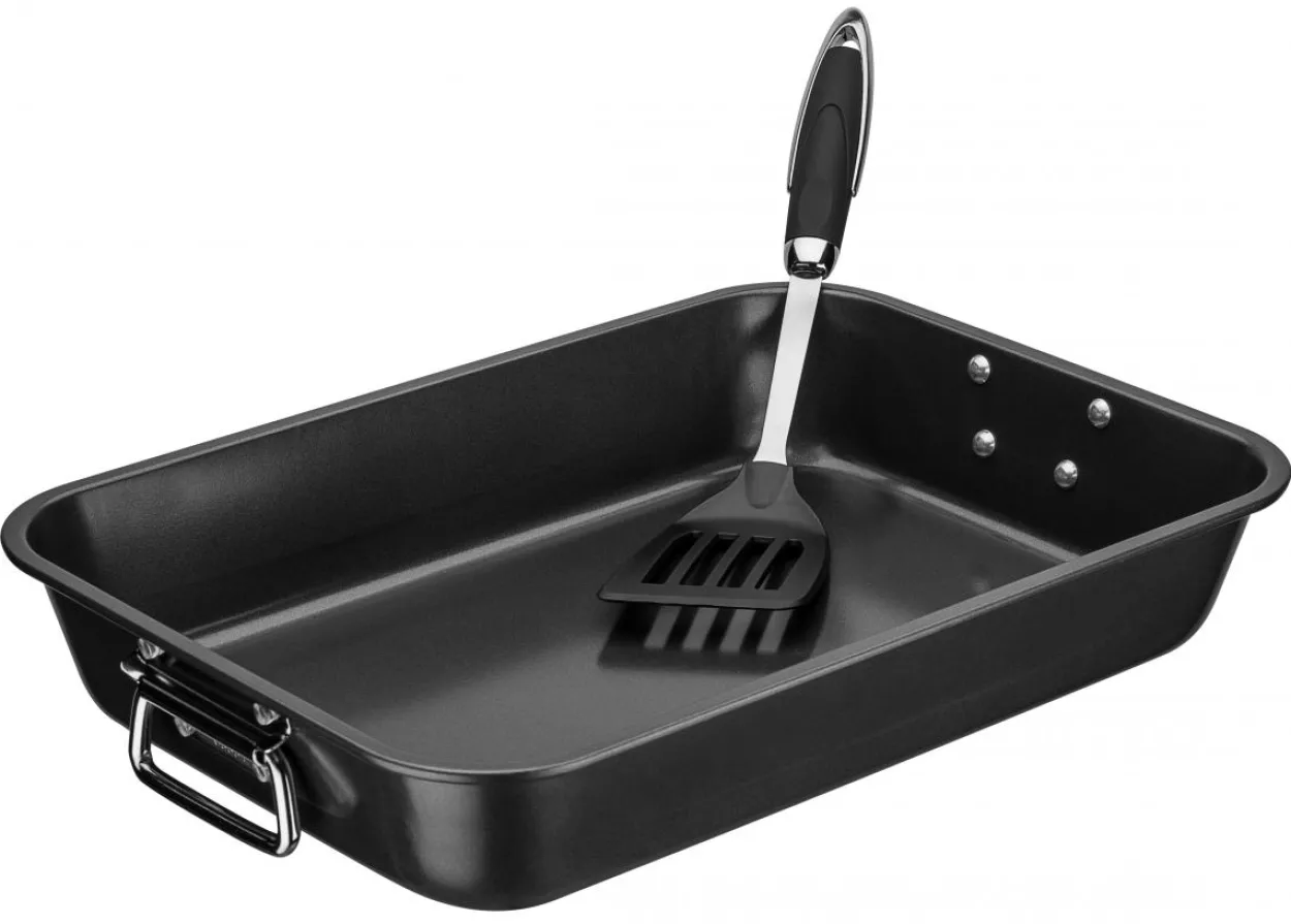 Brat- und Auflaufform 40 x 28,5cm mit Pfannenwender