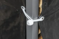 Brennholzregal mit Abdeckung L aus Metall, ca. 185 x 70 x 185 cm - Schwarz