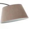 Brok dekorative Bogenlampe - Stehleuchte mit elegantem Stoffschirm - 2,0m