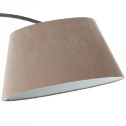 Brok dekorative Bogenlampe - Stehleuchte mit elegantem Stoffschirm - 2,0m