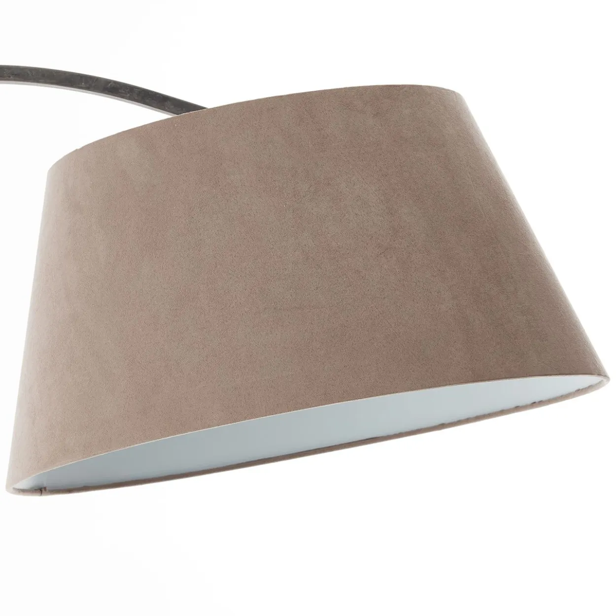 Brok dekorative Bogenlampe - Stehleuchte mit elegantem Stoffschirm - 2,0m