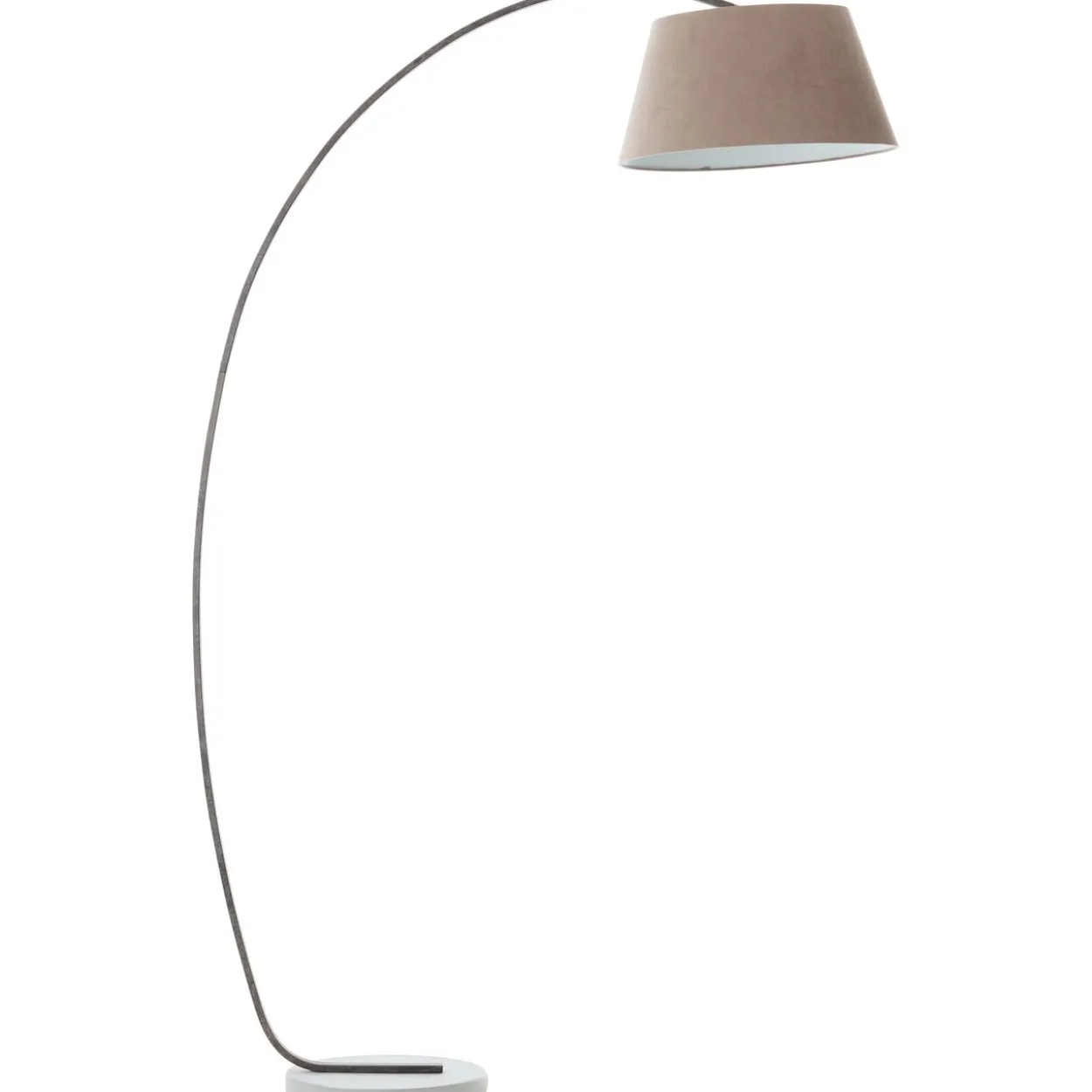 Brok dekorative Bogenlampe - Stehleuchte mit elegantem Stoffschirm - 2,0m
