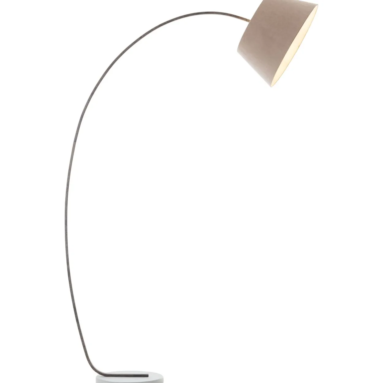 Brok dekorative Bogenlampe - Stehleuchte mit elegantem Stoffschirm - 2,0m