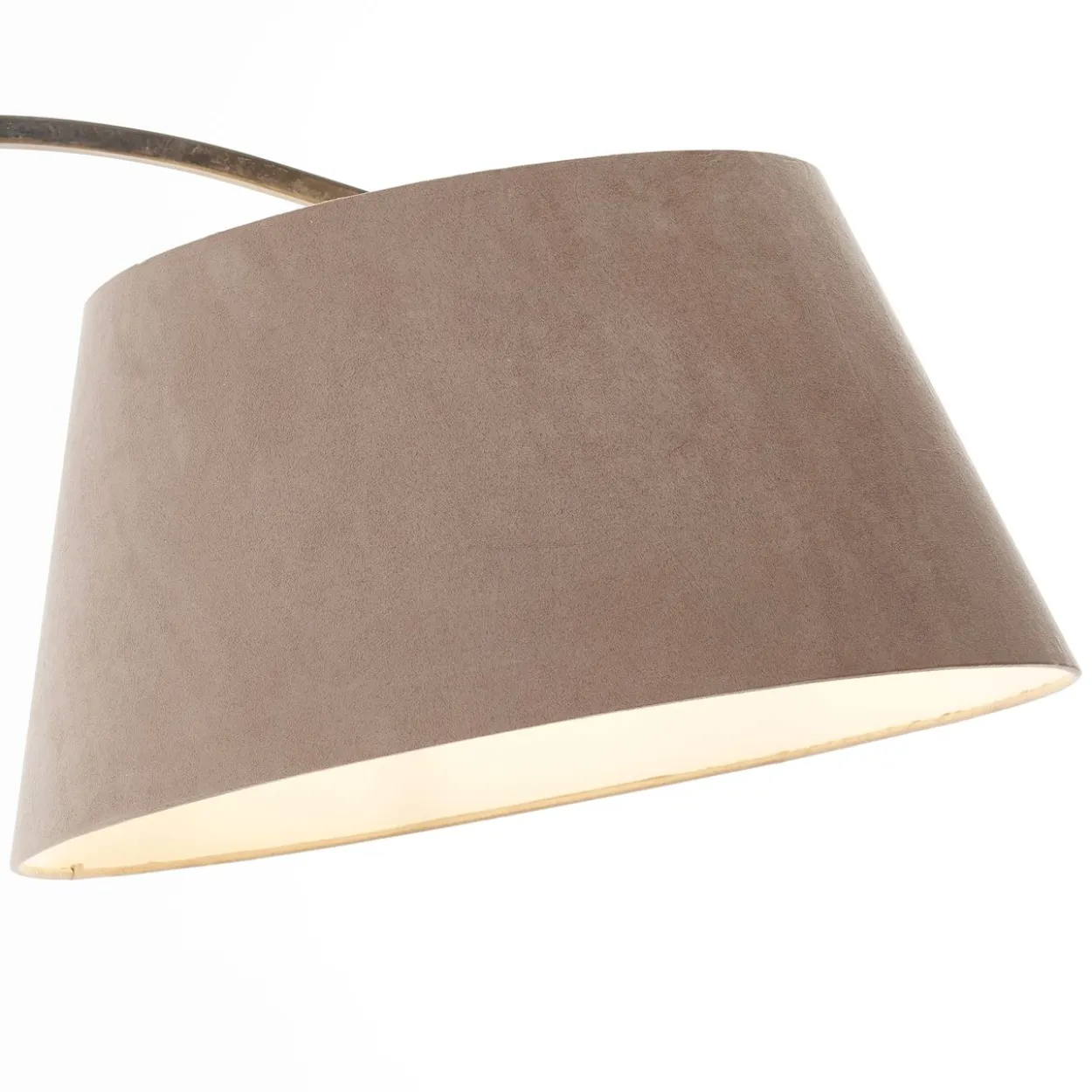 Brok dekorative Bogenlampe - Stehleuchte mit elegantem Stoffschirm - 2,0m