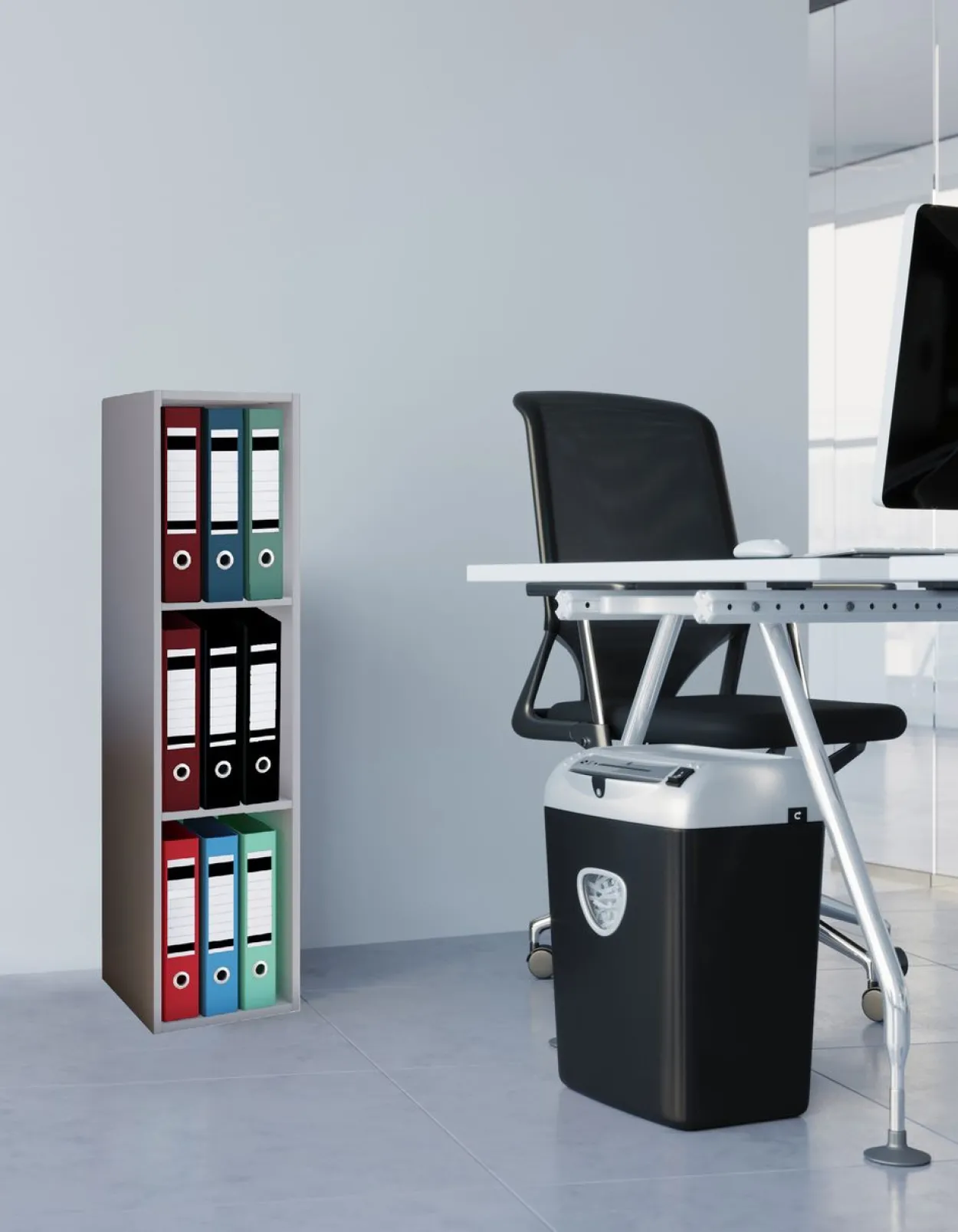 Büro-Regal "Offas 3-Fach" Grau