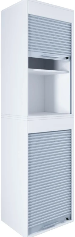 Büroschrank mit Rollladen Aktos XL weiß