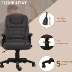 Bürosessel mit Massage,Wärme-Funktion
