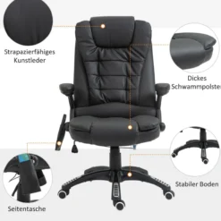 Bürosessel mit Massage,Wärme-Funktion