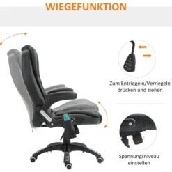 Bürosessel mit Massage,Wärme-Funktion