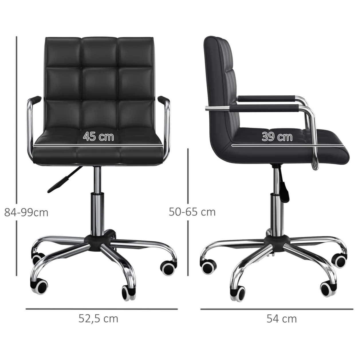Bürostuhl Drehstuhl Kosmetikhocker Rollhocker Arbeitshocker Schwarz