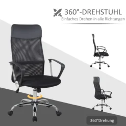 Bürostuhl Drehstuhl mit Wippenfunktion Gaming Stuhl Schaumstoff Netz